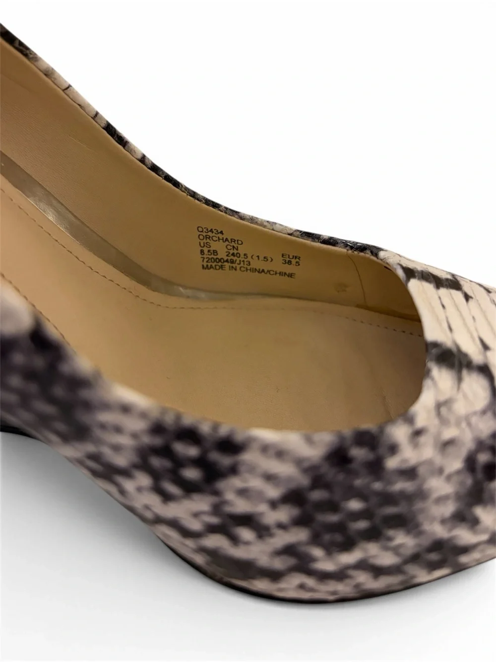 Coach Snakeskin Orchard Wedge Heels - 8.5 - Picture 5 of 6